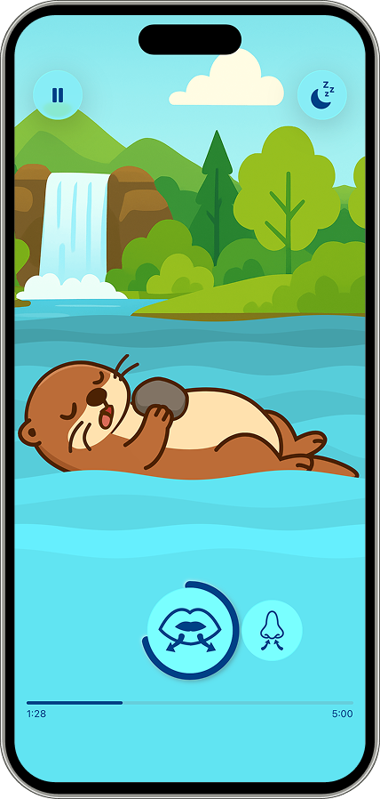 Aura — paced breathing animation for relaxation and mindfulness